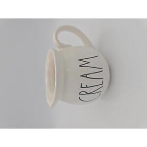 Rae Dunn Black and White Ceramic Creamer